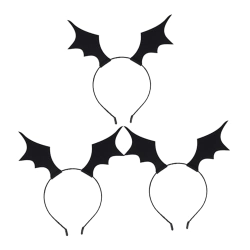 ROMISBABA 3 Stück Teiliges Halloween Haarreif mit Schwarzen Fledermausflügeln Bequemes Stirnband für Kostüm Party Passend für Damen Mädchen und Modisches Haarschmuck Accessoire ROMISBABA 3 Stück Teiliges Halloween Haarreif mit Schwarzen Fledermausflügeln Bequemes Stirnband für Kostüm Party Passend für Damen Mädchen und Modisches Haarschmuck Accessoire von ROMISBABA