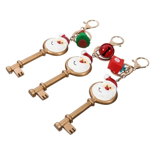 ROMISBABA 3 Stück Weihnachts Schlüsselanhänger Weihnachtsschmuck Dekorationen Weihnachtsdekor Weihnachtsgeschenke Schlüsselanhänger Weihnachtsschmuck Weihnachtsschlüsselring von ROMISBABA