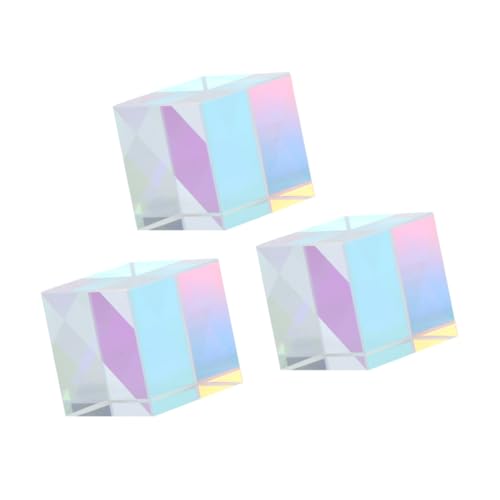 ROMISBABA 3 Stück farbig Physik Tesseract Cube Gläser optisch optical physics toys dekoringe bastel materialien decor Refraktion Dispersionsprisma ROMISBABA 3 Stück farbig Physik Tesseract Cube Gläser optisch optical physics toys dekoringe bastel materialien decor Refraktion Dispersionsprisma von ROMISBABA