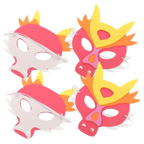 ROMISBABA 4 Stck Teiliges Cosplay Drachen Tiermaske aus Eva Bunte Lustige Verkleidung für Jungen und Mädchen Sicher und Leicht zu Tragen für Kindergeburtstag und Bühnenauftritte ROMISBABA 4 Stck Teiliges Cosplay Drachen Tiermaske aus Eva Bunte Lustige Verkleidung für Jungen und Mädchen Sicher und Leicht zu Tragen für Kindergeburtstag und Bühnenauftritte von ROMISBABA