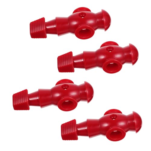 ROMISBABA 4 Stück Tischfußball Ersatzspieler aus Hochwertigem Langlebigem Resin Mechanische Fußballspieler Figuren in Leuchtendem Rot Passend für Standard Tischkicker Fußballstangen Einfach ROMISBABA 4 Stück Tischfußball Ersatzspieler aus Hochwertigem Langlebigem Resin Mechanische Fußballspieler Figuren in Leuchtendem Rot Passend für Standard Tischkicker Fußballstangen Einfach von ROMISBABA