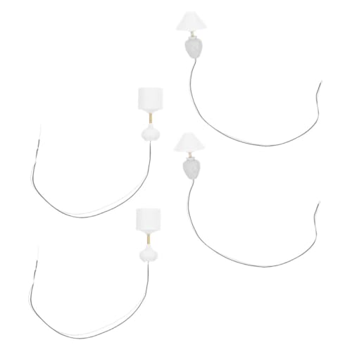 ROMISBABA 4stücke Miniatur Tischlampe Für Puppenhaus Beleuchtung Led Mini Lampe Für Puppenhaus Dekoration Winzige Puppenhauslampe Als Akzentbeleuchtung Für Miniaturmöbel Und von ROMISBABA