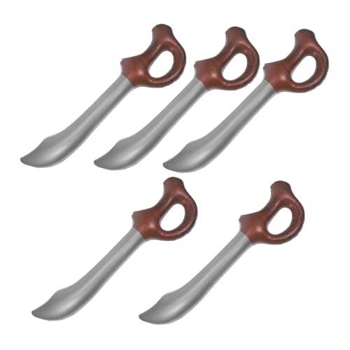 ROMISBABA 5 Stück Teiliges Aufblasbares Piratenschwert aus Leichtes Bühnenrequisit und Piratenkostümzubehör für Kindergeburtstag Piratenparty Halloween Cosplay ROMISBABA 5 Stück Teiliges Aufblasbares Piratenschwert aus Leichtes Bühnenrequisit und Piratenkostümzubehör für Kindergeburtstag Piratenparty Halloween Cosplay von ROMISBABA