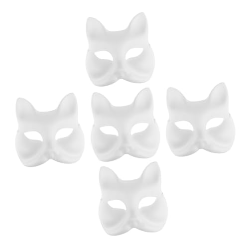 ROMISBABA 5 Stück Teiliges DIY Tiermasken Leere Papiermasken für Kreative Gestaltung Geeignet für Schulprojekte Partys und Umweltfreundliche Fuchsmaske Bemalen ROMISBABA 5 Stück Teiliges DIY Tiermasken Leere Papiermasken für Kreative Gestaltung Geeignet für Schulprojekte Partys und Umweltfreundliche Fuchsmaske Bemalen von ROMISBABA