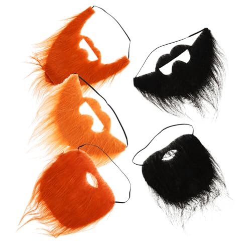 ROMISBABA 5Stücke Teiliges Gefälschte Schnurrbärte Selbstklebend für Halloween Cosplay Lustige Kostümzubehör Partys Bühnenaufführungen ROMISBABA 5Stücke Teiliges Gefälschte Schnurrbärte Selbstklebend für Halloween Cosplay Lustige Kostümzubehör Partys Bühnenaufführungen von ROMISBABA