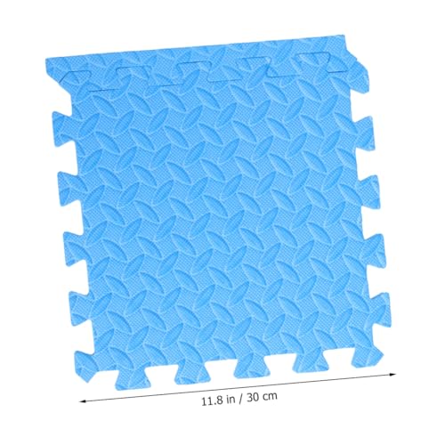 ROMISBABA 6 Stück Teiliges Dickes Eva Puzzlematte mit Blattmuster Rutschfestes Stoßdämpfendes Spielteppich für Blau Schützende Bodenschutzfliesen für Wohnzimmer und Spielbereiche ROMISBABA 6 Stück Teiliges Dickes Eva Puzzlematte mit Blattmuster Rutschfestes Stoßdämpfendes Spielteppich für Blau Schützende Bodenschutzfliesen für Wohnzimmer und Spielbereiche von ROMISBABA