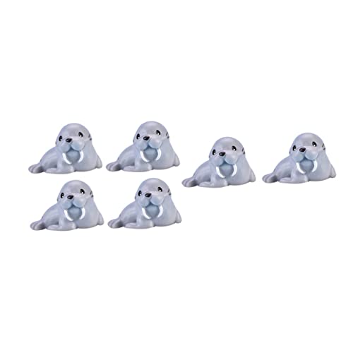 ROMISBABA 6 Stück Teiliges Resin Walross Miniatur Tiere Deko Figuren Realistisch und Kindgerechtes Lernspielzeug für Garten Schreibtisch Wohnzimmer Meeresthema ROMISBABA 6 Stück Teiliges Resin Walross Miniatur Tiere Deko Figuren Realistisch und Kindgerechtes Lernspielzeug für Garten Schreibtisch Wohnzimmer Meeresthema von ROMISBABA