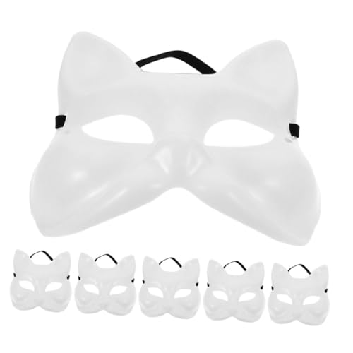 ROMISBABA 6 Stück Unbemalte Fuchs Masken DIY Bastelmasken für Karneval Halloween und Maskerade Leichte Bequeme Cosplay Masken für Kreative Partys ROMISBABA 6 Stück Unbemalte Fuchs Masken DIY Bastelmasken für Karneval Halloween und Maskerade Leichte Bequeme Cosplay Masken für Kreative Partys von ROMISBABA