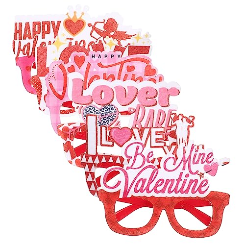 ROMISBABA 6stücke Valentinstag Dekorative Brillenrahmen Liebesthema Party Accessoires Für Love-you Jalentine's Und Für Und Kreative Schnappschüsse ROMISBABA 6stücke Valentinstag Dekorative Brillenrahmen Liebesthema Party Accessoires Für Love-you Jalentine's Und Für Und Kreative Schnappschüsse von ROMISBABA