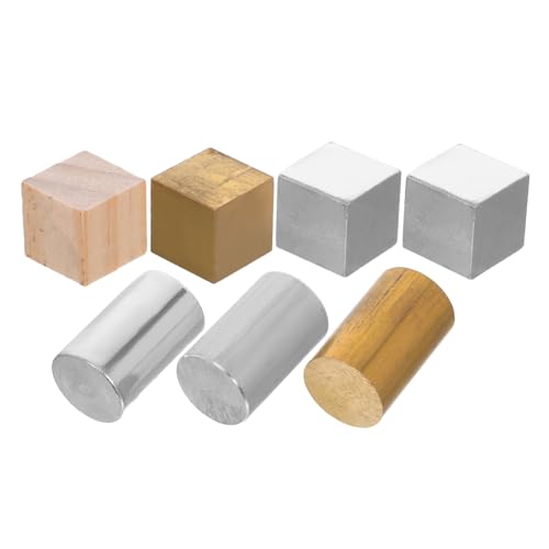 ROMISBABA 7 Stück Teiliges Dichte Würfel Set Kupfer Eisen Aluminium Metallformen Würfel Zylinder Präzisionswerkzeug für Physikunterricht Wissenschaftliche Experimente Stem Lernen ROMISBABA 7 Stück Teiliges Dichte Würfel Set Kupfer Eisen Aluminium Metallformen Würfel Zylinder Präzisionswerkzeug für Physikunterricht Wissenschaftliche Experimente Stem Lernen von ROMISBABA