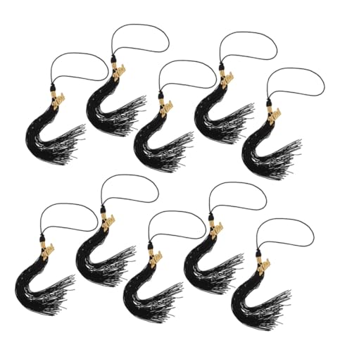 ROMISBABA 8 Stück Teiliges Schwarze Doktorhut Quasten Dekorative Abschlusskappen Anhänger Leichte und Langlebige Graduation Tassels für Schulabschlussfeier und Partydekoration ROMISBABA 8 Stück Teiliges Schwarze Doktorhut Quasten Dekorative Abschlusskappen Anhänger Leichte und Langlebige Graduation Tassels für Schulabschlussfeier und Partydekoration von ROMISBABA