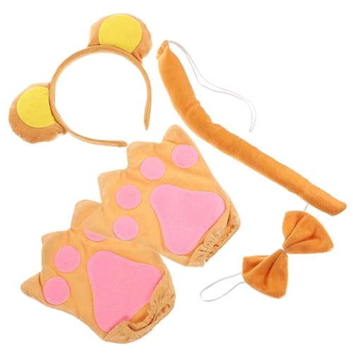 ROMISBABA Affenkostüm Set mit Stirnband Fliege und Handschuhen Hautfreundliches Pp baumwollmaterial Geeignet für Karneval Tierkostüm Dschungel party Kinderaufführungen ROMISBABA Affenkostüm Set mit Stirnband Fliege und Handschuhen Hautfreundliches Pp baumwollmaterial Geeignet für Karneval Tierkostüm Dschungel party Kinderaufführungen von ROMISBABA