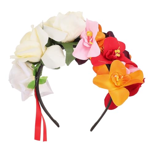 ROMISBABA Beiges Blumen Stirnband mit Realistischer Langlebig und Komfortabel Halloween und Cosplay Accessoire für Damen und Mädchen für Party und Maskerade ROMISBABA Beiges Blumen Stirnband mit Realistischer Langlebig und Komfortabel Halloween und Cosplay Accessoire für Damen und Mädchen für Party und Maskerade von ROMISBABA