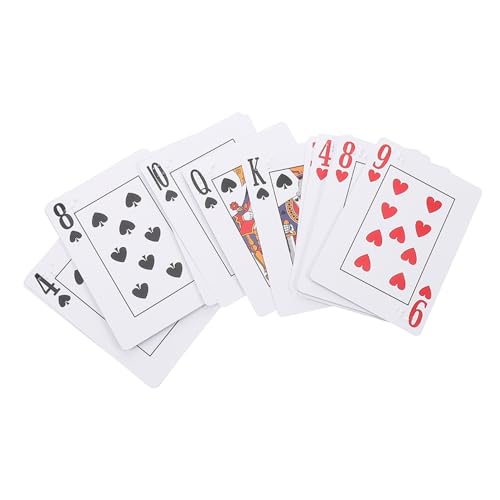 ROMISBABA Braille Spielkarten Groß Bedruckt für Blinde und Sehbehinderte Kompakt und Tragbar Vielseitig für Kartenspiele und Partydekorationen Unterstützendes Hilfsmittel für Blinde von ROMISBABA