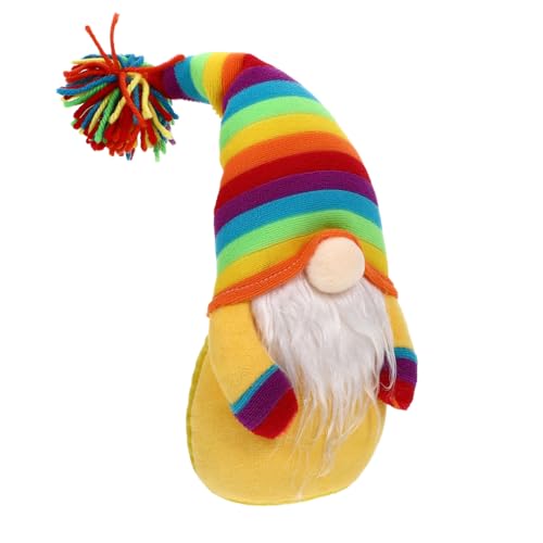 ROMISBABA Bunte Regenbogen Wichtelpuppe aus Fröhliche Faceless Dekofigur für Zuhause Auffälliges Langlebige Tischdekoration Farbenfrohe Wohnaccessoires ROMISBABA Bunte Regenbogen Wichtelpuppe aus Fröhliche Faceless Dekofigur für Zuhause Auffälliges Langlebige Tischdekoration Farbenfrohe Wohnaccessoires von ROMISBABA