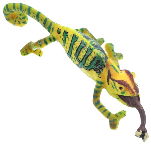ROMISBABA Chamäleon Figur PVC Leichtes Reptil Deko Skulptur Tischdekoration Sandkasten Ornament Geschenk für Valentinstag Geburtstag von ROMISBABA