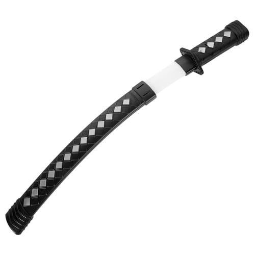 ROMISBABA Cosplay Katana Kunststoff Schwarz Leicht Tragbar Robust Halloween Party Kostüm Zubehör von ROMISBABA