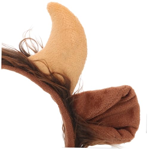 ROMISBABA Cosplay Kuh Kostüm Teilig Hörner Stirnband Fliege für Party Tierkostüm Zubehör Langlebig Hautfreundlich von ROMISBABA