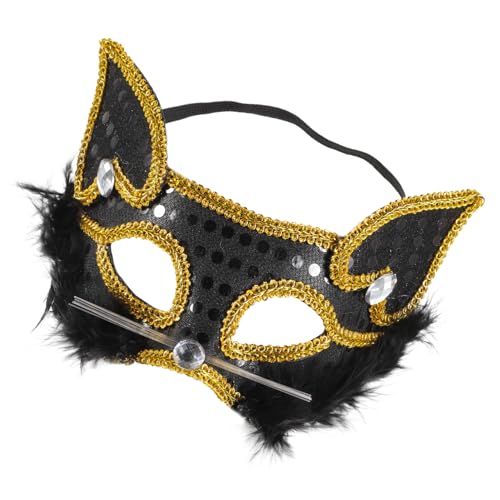 ROMISBABA Damen Halbmaske Schwarz Festliche Cosplay Maske für Halloween und Maskerade Leicht Leicht zu Tragen für Partys und Besondere Anlässe ROMISBABA Damen Halbmaske Schwarz Festliche Cosplay Maske für Halloween und Maskerade Leicht Leicht zu Tragen für Partys und Besondere Anlässe von ROMISBABA