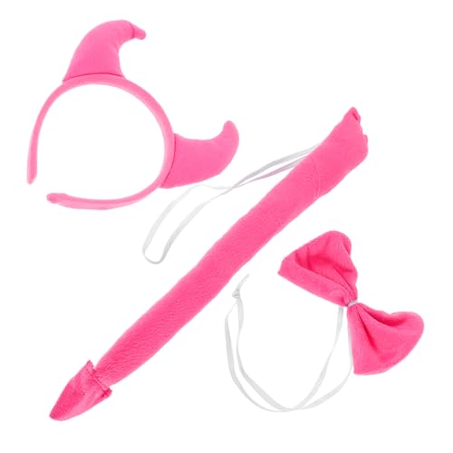 ROMISBABA Damen Teufelshorn Haarreif Teiliges Set mit Einzigartigen Kuscheligen Ziegenhörnern Auffälliger Kopfschmuck für Halloween Karneval und Maskerade Kostümparty von ROMISBABA