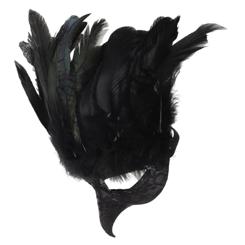 ROMISBABA Federleichte Schwarze Feder Masquerade Maske für Damen und Herren Gesichtsbedeckung Komfortabel für Halloween Maskenball Karneval Cosplay und Kostüm Accessoire ROMISBABA Federleichte Schwarze Feder Masquerade Maske für Damen und Herren Gesichtsbedeckung Komfortabel für Halloween Maskenball Karneval Cosplay und Kostüm Accessoire von ROMISBABA
