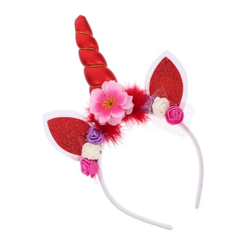 ROMISBABA Festliches Einhorn Haarreif Leichtes Kopfstück Cosplay Accessoire für Mädchen Party Karneval Zubehör Geschenk von ROMISBABA