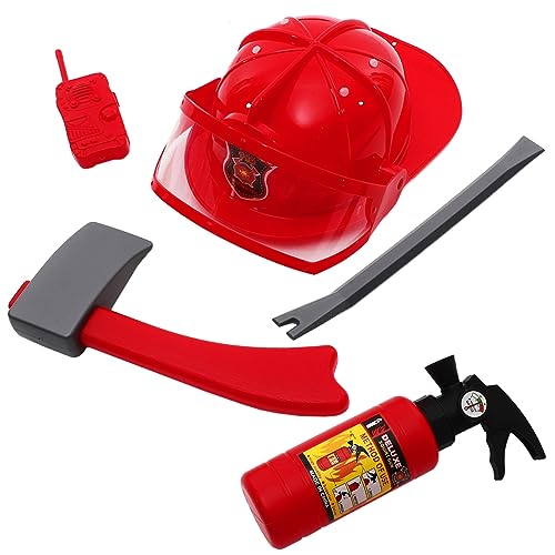 ROMISBABA Feuerwehrmann Kostüm Satz für Kinder Feuerwehrhut Cosplay Zubehör Rollenspiel Spielzeug Feuerwehrmann Verkleidung für Jungen und Mädchen Lebendiges Design ROMISBABA Feuerwehrmann Kostüm Satz für Kinder Feuerwehrhut Cosplay Zubehör Rollenspiel Spielzeug Feuerwehrmann Verkleidung für Jungen und Mädchen Lebendiges Design von ROMISBABA