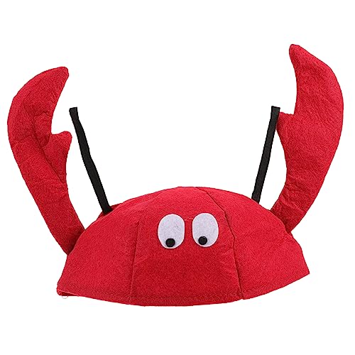ROMISBABA Funny Lobster Hut Cosplay Kostüm Für Erwachsene Flauschiger Tierhut Für Partys Und Halloween Design Und Auffällig von ROMISBABA