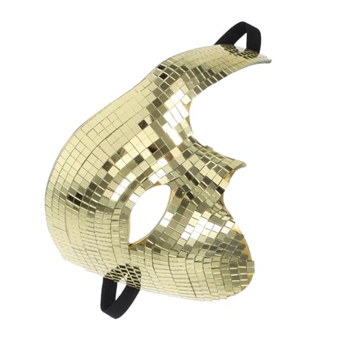 ROMISBABA Glänzende Halbgesichts Masquerade Maske Spiegelnde Disco Halbmaske für Halloween Karneval Kostüm Party Zubehör Leicht Reflektierend Kompakt Passend für Maskenbälle und ROMISBABA Glänzende Halbgesichts Masquerade Maske Spiegelnde Disco Halbmaske für Halloween Karneval Kostüm Party Zubehör Leicht Reflektierend Kompakt Passend für Maskenbälle und von ROMISBABA