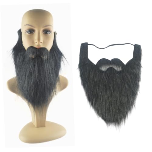 ROMISBABA Großer Schwarzer Selbstklebender Fake für Halloween Cosplay Party Verkleidung Theater Zubehör Realistischer Perücken ROMISBABA Großer Schwarzer Selbstklebender Fake für Halloween Cosplay Party Verkleidung Theater Zubehör Realistischer Perücken von ROMISBABA