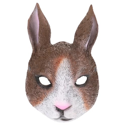 ROMISBABA Halbgesichts Hasenmaske aus PU Material Umweltfreundlich und Vielseitige Masquerade Maske für Karneval Osterparty Kostüm Fasching und Festliche Verkleidung ROMISBABA Halbgesichts Hasenmaske aus PU Material Umweltfreundlich und Vielseitige Masquerade Maske für Karneval Osterparty Kostüm Fasching und Festliche Verkleidung von ROMISBABA