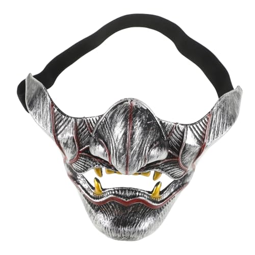 ROMISBABA Halbgesichts Samurai Maske Halloween für Erwachsene Prajna Design Authentisch Komfortabel Langlebig für Cosplay Themenpartys Maskerade Dramatischer Look ROMISBABA Halbgesichts Samurai Maske Halloween für Erwachsene Prajna Design Authentisch Komfortabel Langlebig für Cosplay Themenpartys Maskerade Dramatischer Look von ROMISBABA
