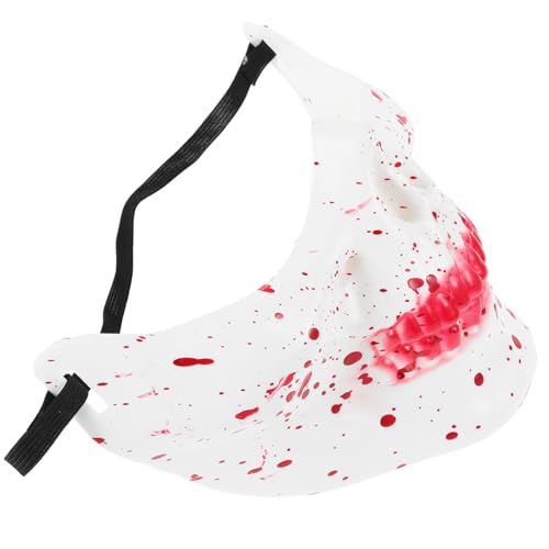 ROMISBABA Halbgesichts Skelettmaske mit Bemalung Wiederverwendbare Horror Halbtotenkopf Maske Robustem Gruseliges Kostüm Accessoire für Halloween und Maskerade ROMISBABA Halbgesichts Skelettmaske mit Bemalung Wiederverwendbare Horror Halbtotenkopf Maske Robustem Gruseliges Kostüm Accessoire für Halloween und Maskerade von ROMISBABA