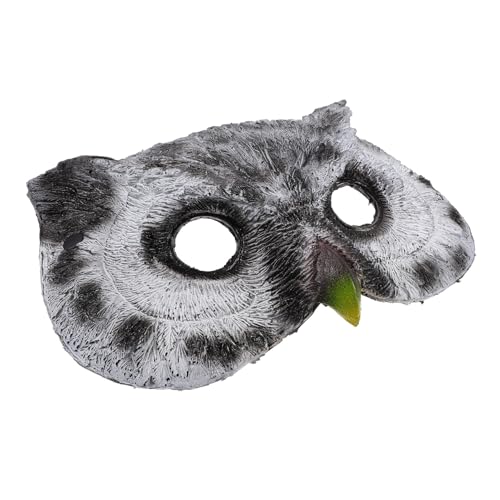 ROMISBABA Halbmaske Katzenkopf Owl Mask Halloween Party Masquerade Cosplay Zubehör PU-Material Atmungsaktiv für Kostümfest von ROMISBABA