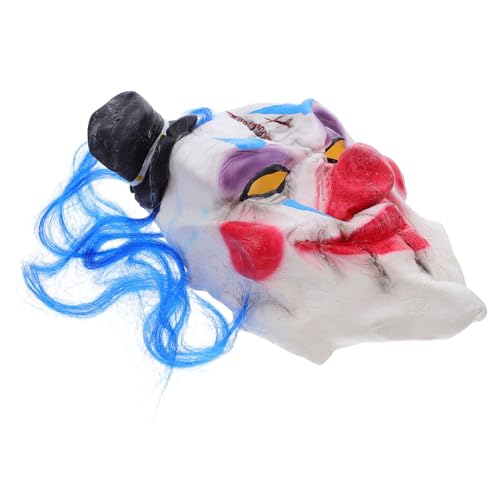 ROMISBABA Halloween Clown Maske Wiederverwendbar Leicht und Gestaltet für Karneval Party Maskerade Bühnenauftritt Requisit Blaues Nasendesign ROMISBABA Halloween Clown Maske Wiederverwendbar Leicht und Gestaltet für Karneval Party Maskerade Bühnenauftritt Requisit Blaues Nasendesign von ROMISBABA