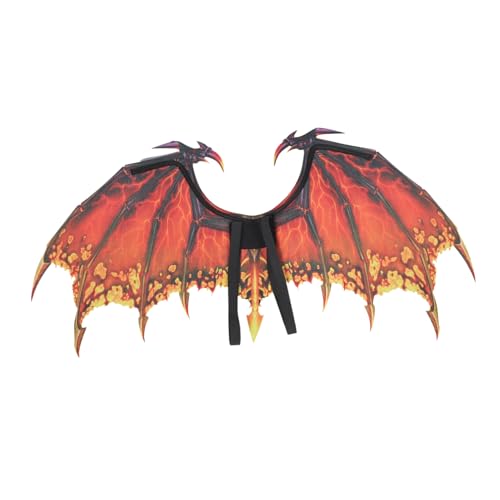 ROMISBABA Halloween Drachenflügel Kostüm Erwachsene Rote Cosplay Flügel Non Woven Leichtgewichtige Party Requisiten Für Karneval und Fasching ROMISBABA Halloween Drachenflügel Kostüm Erwachsene Rote Cosplay Flügel Non Woven Leichtgewichtige Party Requisiten Für Karneval und Fasching von ROMISBABA