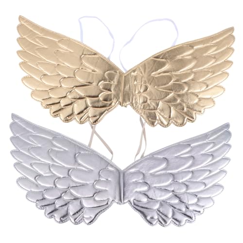 ROMISBABA Halloween Flügel für Teilig Bunte Cosplay Flügel Prop Einhorn Silber Gold Kinderkostüm Party Zubehör von ROMISBABA