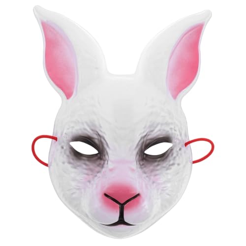 ROMISBABA Halloween Hasenmaske mit Langen Ohren Gruselige Full Face Maske für Schüler und Cosplay Auffällige Kaninchenmaske für Halloween Kostüm und Party ROMISBABA Halloween Hasenmaske mit Langen Ohren Gruselige Full Face Maske für Schüler und Cosplay Auffällige Kaninchenmaske für Halloween Kostüm und Party von ROMISBABA