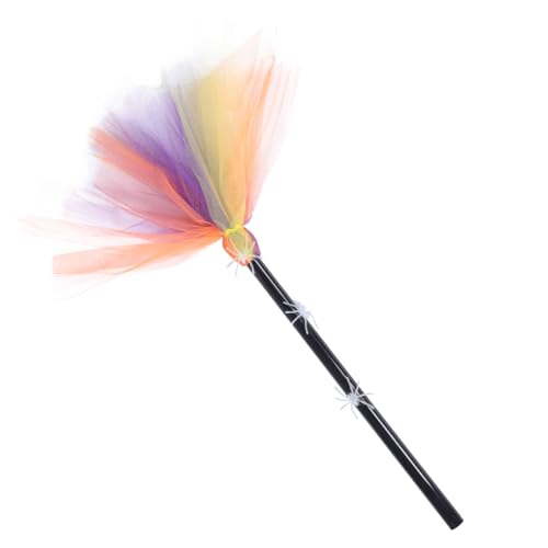 ROMISBABA Halloween Hexenbesen mit Leuchtendem Spinnennetz Dekorativer Besen für Party Dekoration Drinnen und Draußen Hochwertiges Halloween Prop für Kreative Feststimmung ROMISBABA Halloween Hexenbesen mit Leuchtendem Spinnennetz Dekorativer Besen für Party Dekoration Drinnen und Draußen Hochwertiges Halloween Prop für Kreative Feststimmung von ROMISBABA