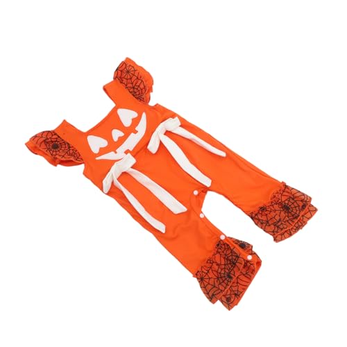 ROMISBABA Halloween Mädchen Strampler Ärmellos Kürbis Motiv Weicher Komfortabler Stoff Monate Neugeborenen Outfit Festliches Kostüm Für Babyfeiern ROMISBABA Halloween Mädchen Strampler Ärmellos Kürbis Motiv Weicher Komfortabler Stoff Monate Neugeborenen Outfit Festliches Kostüm Für Babyfeiern von ROMISBABA