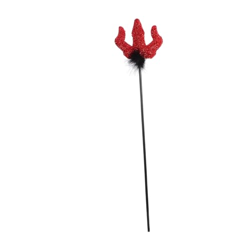ROMISBABA Teufelsgabel Rot Halloween Cosplay Requisit Leichte Tragbare Dämonen-handstock Für Kostümpartys Und Maskeraden Zubehör Für Halloween-feiern von ROMISBABA