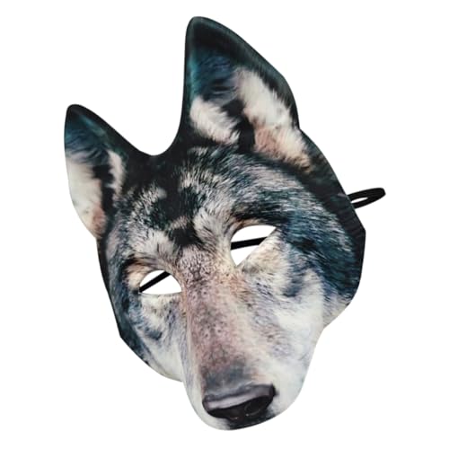 ROMISBABA Halloween Wolfskopfmaske Tiermaske für Kostümpartys Realistische Wolfsmaske mit Verstellbarem Kopfband für Sicheren Sitz Handgefertigte Maske mit Außergewöhnlicher ROMISBABA Halloween Wolfskopfmaske Tiermaske für Kostümpartys Realistische Wolfsmaske mit Verstellbarem Kopfband für Sicheren Sitz Handgefertigte Maske mit Außergewöhnlicher von ROMISBABA