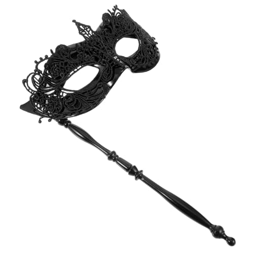 ROMISBABA Handgehaltene Damen Spitzen Masquerade Maske mit Stab Leichte Kunststoff Maske für Halloween Karneval Kostümparty und Cosplay Langlebiges Material Klassisches Design Einfach zu ROMISBABA Handgehaltene Damen Spitzen Masquerade Maske mit Stab Leichte Kunststoff Maske für Halloween Karneval Kostümparty und Cosplay Langlebiges Material Klassisches Design Einfach zu von ROMISBABA