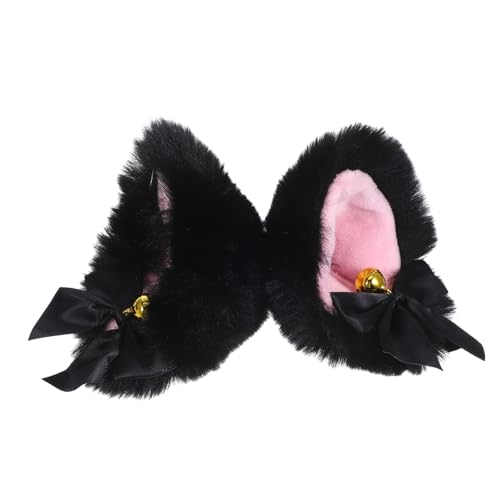 ROMISBABA Katzenohren Haarclip mit Glocke Schwarzer Animal Ear Hair Clip für Halloween Cosplay Party und Niedlicher Haarschmuck für Frauen und Mädchen ROMISBABA Katzenohren Haarclip mit Glocke Schwarzer Animal Ear Hair Clip für Halloween Cosplay Party und Niedlicher Haarschmuck für Frauen und Mädchen von ROMISBABA