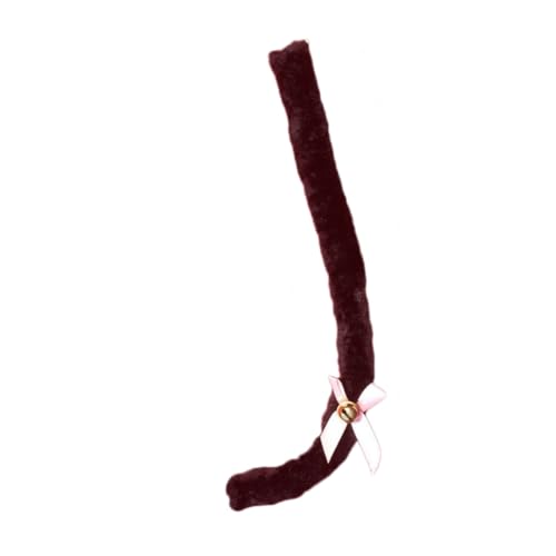 ROMISBABA Verbesserter Katzenschwanz Aus Plüsch 70 Cm Mit Schleife Für Cosplay-dienstmädchen Und Partykostüme ROMISBABA Verbesserter Katzenschwanz Aus Plüsch 70 Cm Mit Schleife Für Cosplay-dienstmädchen Und Partykostüme von ROMISBABA