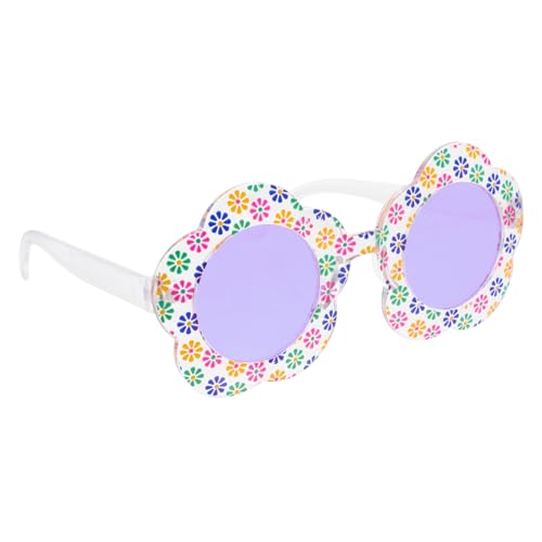 ROMISBABA Kleine Blüten Sonnenbrille für Mädchen Transparente Gläser Leichte Kinderparty Brille Robustes Material Geburtstags und Strand Accessoires Lustige Blütenform von ROMISBABA
