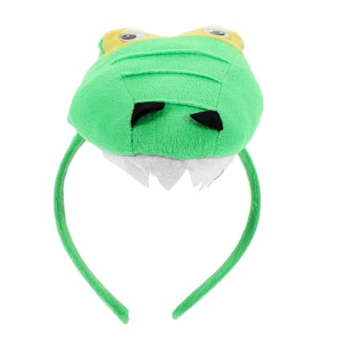 ROMISBABA Kreatives Dinosaurier Haarreif aus Plüsch und Langlebig Formstabil für Karneval Halloween Kostüm Party und Fasching Niedliches Cartoon Dino Kopfschmuck von ROMISBABA