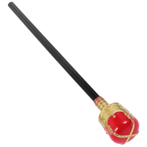 ROMISBABA Kunststoff Königszepter Cosplay Requisite für Halloween Karneval Party Dekoration Rot Gold Handlich Leicht von ROMISBABA