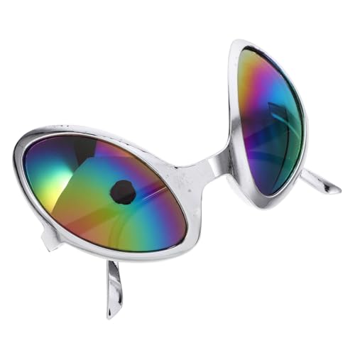 ROMISBABA Lustige Alien Brille Kostümbrille Fluoreszierend Grün PP Leicht Langlebig Party Fasching Karneval Zubehör für Erwachsene Cosplay Accessoire von ROMISBABA