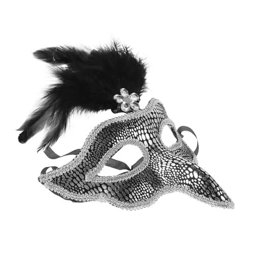 ROMISBABA Maske mit Strass PVC Federdesign für Halloween Karneval Maskenball und Kostümpartys und Bequeme Halbmaske für Unvergessliche Auftritte ROMISBABA Maske mit Strass PVC Federdesign für Halloween Karneval Maskenball und Kostümpartys und Bequeme Halbmaske für Unvergessliche Auftritte von ROMISBABA